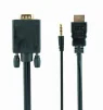 Кабель Cablexpert (A-HDMI-VGA-03-6) HDMI-VGA-3.5мм, 1.8м - 3